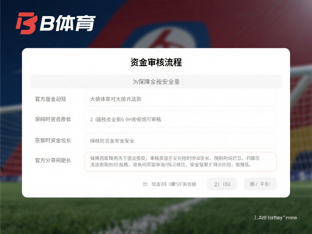 资金审核流程：为了保障资金安全，B体育对大额出款通