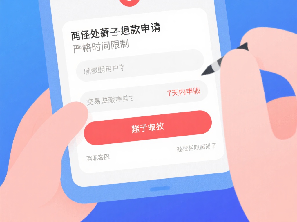 此外，退款申请有严格的时间限制。一般来说，用户需要